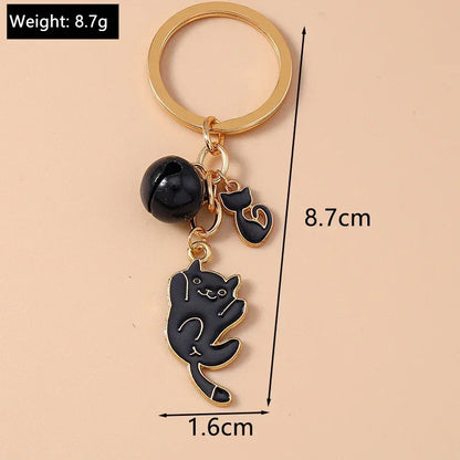 Cute Enamel Handmade Cartoon Animal Keychain