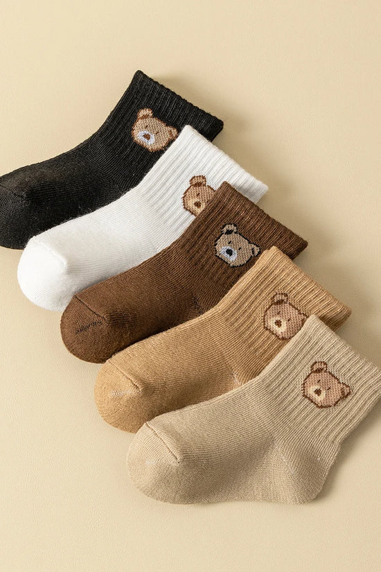 5 Pairs Soft Comfortable Breathable Baby Socks