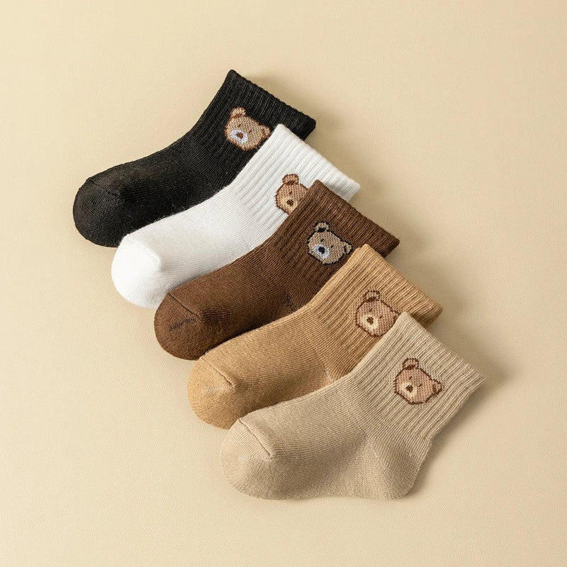 5 Pairs Soft Comfortable Breathable Baby Socks