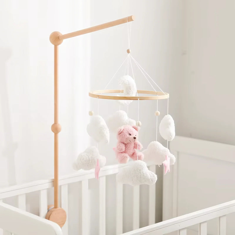 Baby Crib Mobile Rattle Soft Felt Velvet Toys