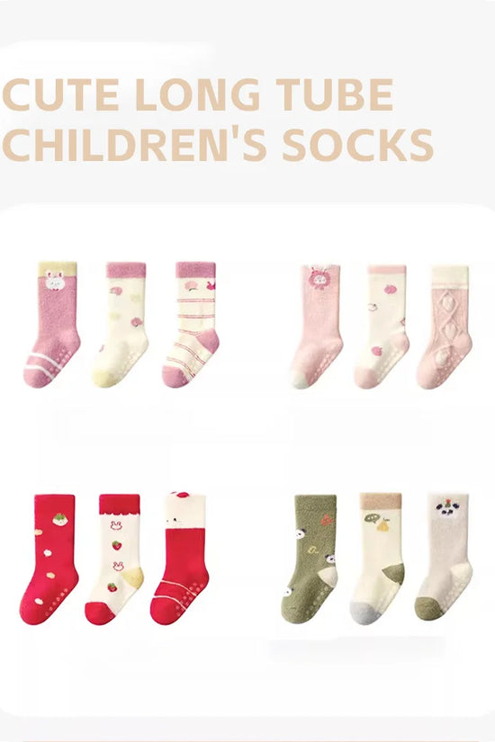 Skin-friendly Thick Warm Soft Baby Knee High Socks