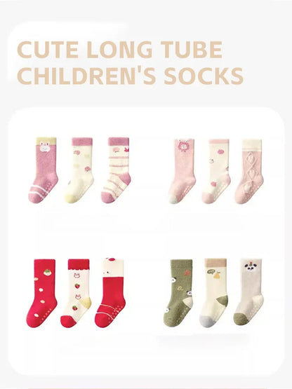 Skin-friendly Thick Warm Soft Baby Knee High Socks