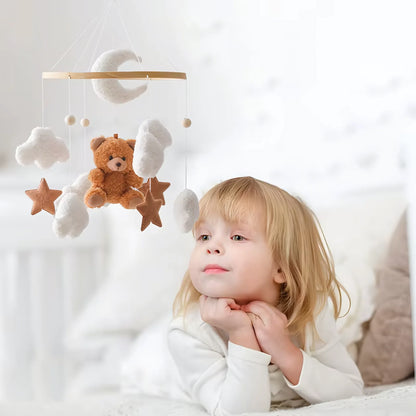 Baby Crib Mobile Rattle Soft Felt Velvet Toys