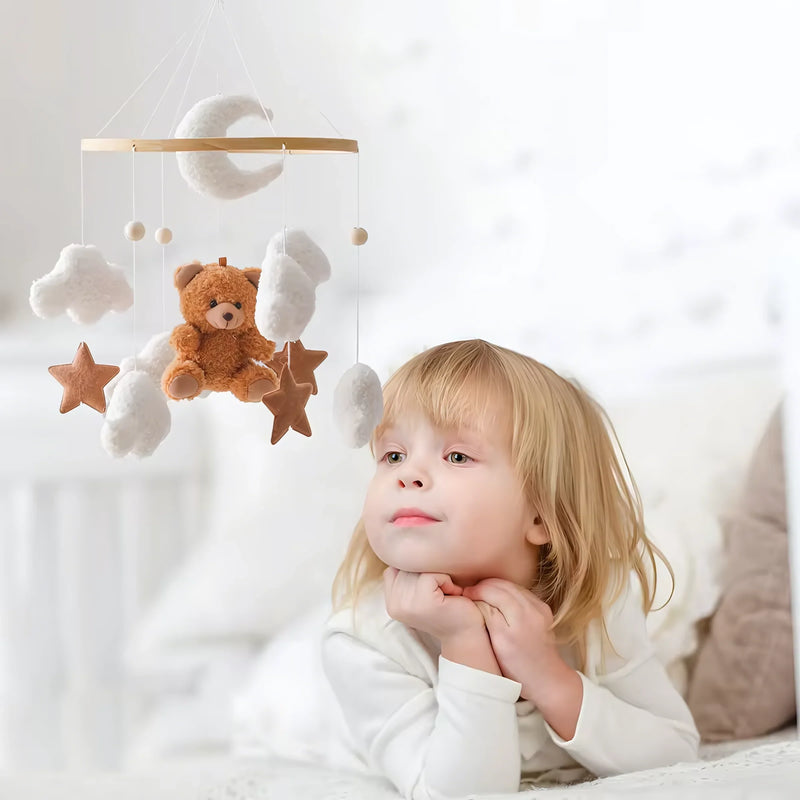 Baby Crib Mobile Rattle Soft Felt Velvet Toys