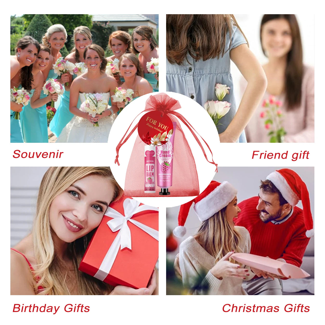 96pcs gift set hand cream and lip balm