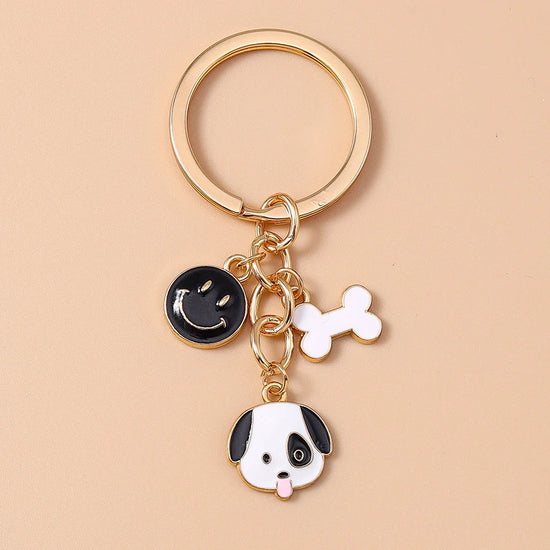 Cute Enamel Handmade Cartoon Animal Keychain