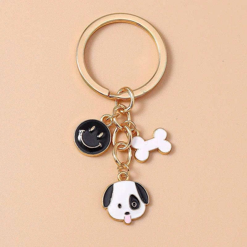 Cute Enamel Handmade Cartoon Animal Keychain