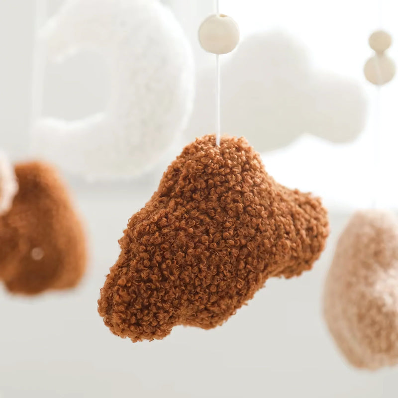 Baby Crib Mobile Rattle Soft Felt Velvet Toys