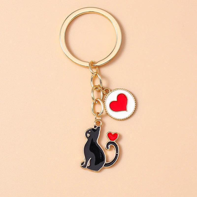 Cute Enamel Handmade Cartoon Animal Keychain