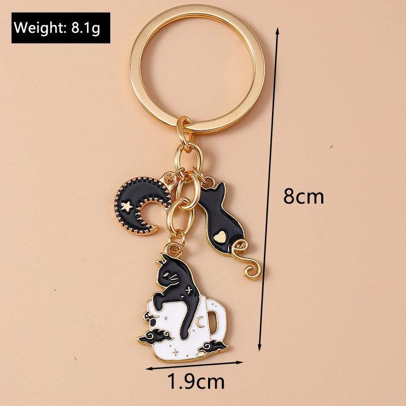 Cute Enamel Handmade Cartoon Animal Keychain
