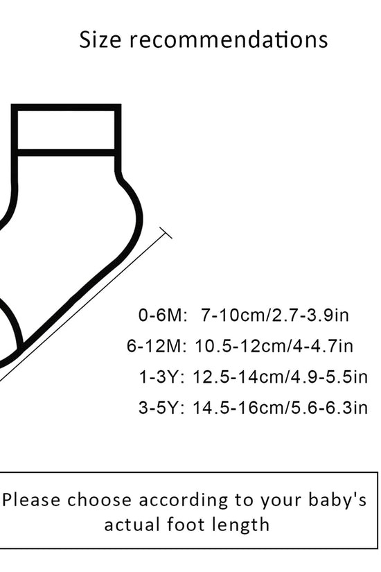 5 Pairs Soft Comfortable Breathable Baby Socks