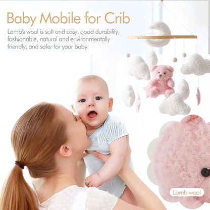 Baby Crib Mobile Rattle Soft Felt Velvet Toys