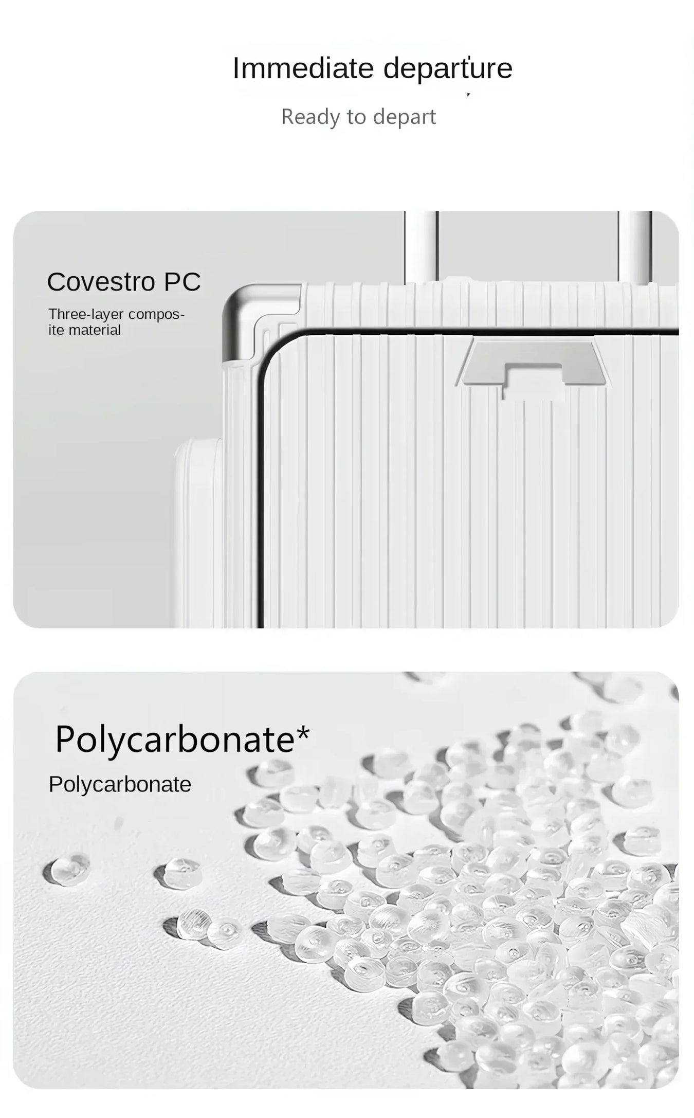 Three-Opening Multi-Functional Travel Pink Luggage