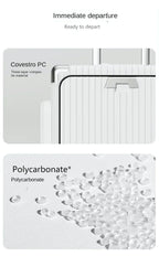 Three-Opening Multi-Functional Travel Pink Luggage