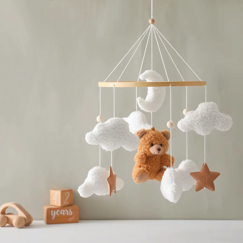 Baby Crib Mobile Rattle Soft Felt Velvet Toys