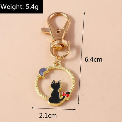 Cute Enamel Handmade Cartoon Animal Keychain