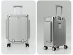 Three-Opening Multi-Functional Travel Silver Luggage