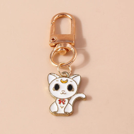 Cute Enamel Handmade Cartoon Animal Keychain