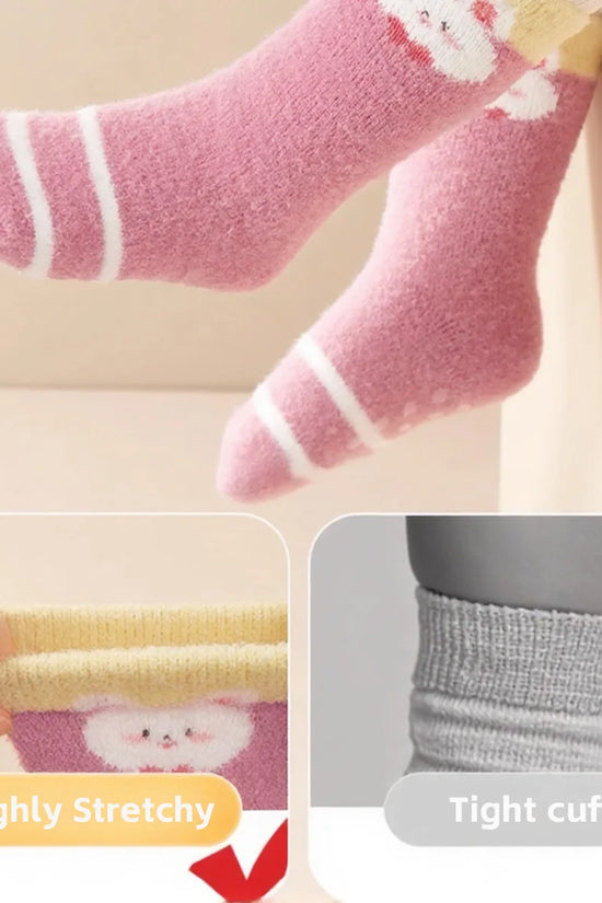 Skin-friendly Thick Warm Soft Baby Knee High Socks