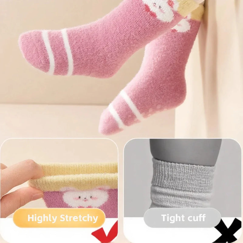 Skin-friendly Thick Warm Soft Baby Knee High Socks