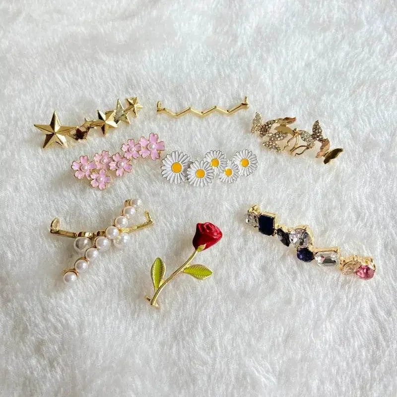 Shoelaces Clips Decoration Shiny Rhinestones - IVORYNN