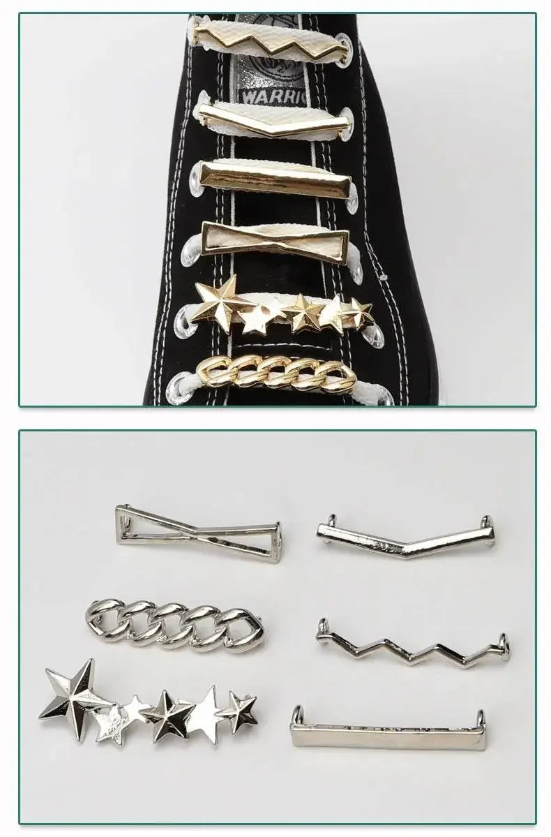 Shoelaces Clips Decoration Shiny Rhinestones - IVORYNN