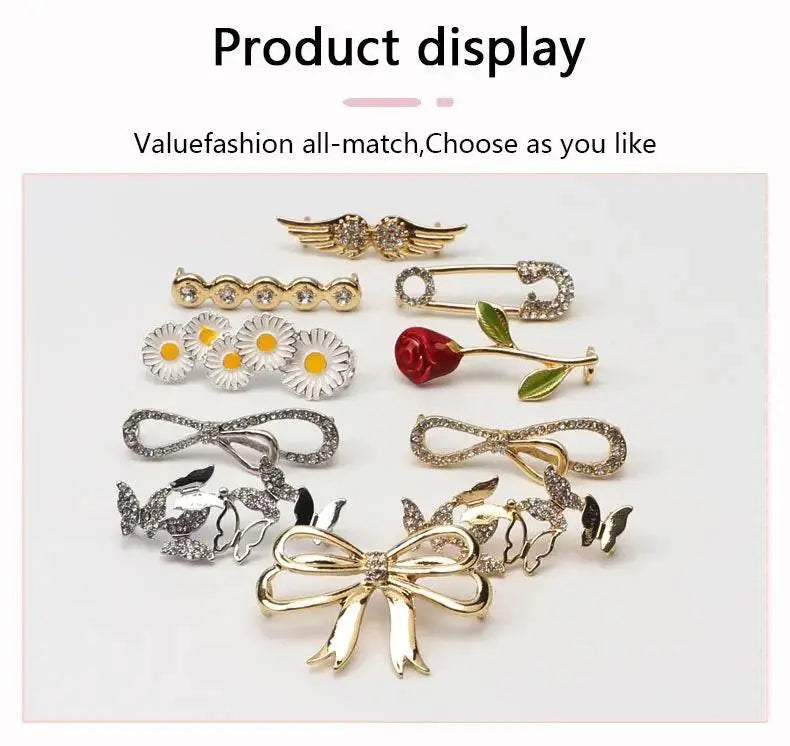Shoelaces Clips Decoration Shiny Rhinestones - IVORYNN