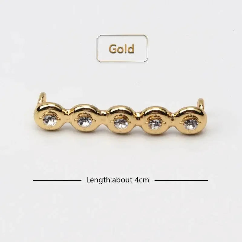 Shoelaces Clips Decoration Shiny Rhinestones - IVORYNN