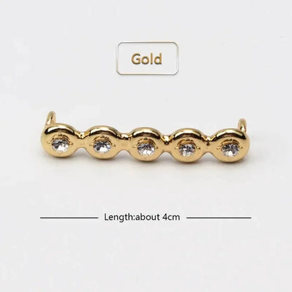 Shoelaces Clips Decoration Shiny Rhinestones - IVORYNN