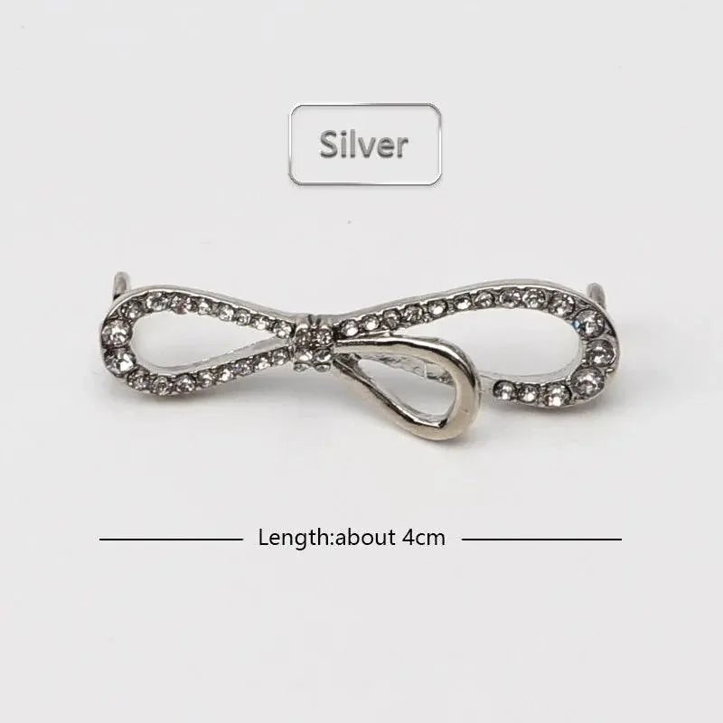 Shoelaces Clips Decoration Shiny Rhinestones - IVORYNN