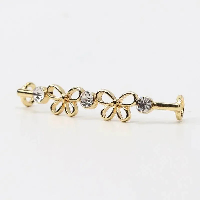 Shoelaces Clips Decoration Shiny Rhinestones - IVORYNN