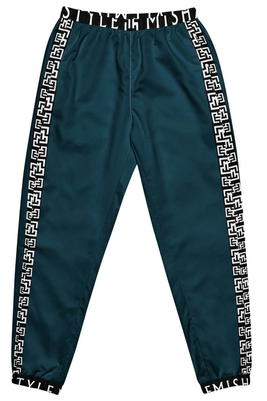 Side Solid Unisex  Blue Whale track pants - IVORYNN
