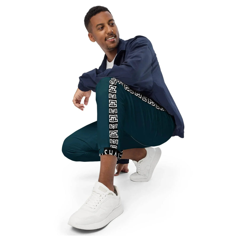 Side Solid Unisex  Blue Whale track pants - IVORYNN