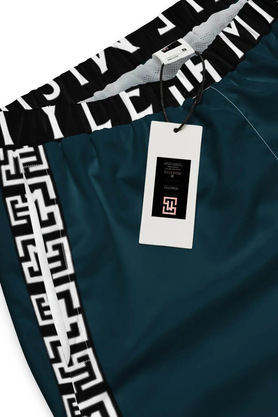 Side Solid Unisex  Blue Whale track pants - IVORYNN