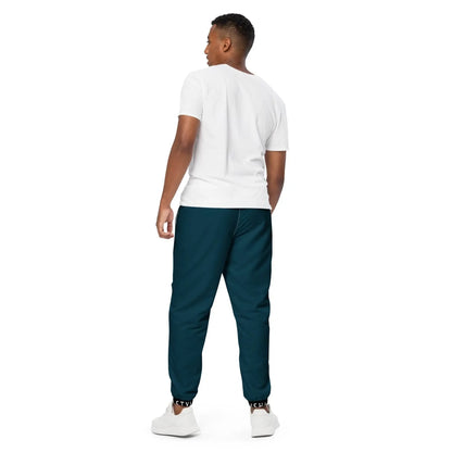 Side Solid Unisex  Blue Whale track pants - IVORYNN