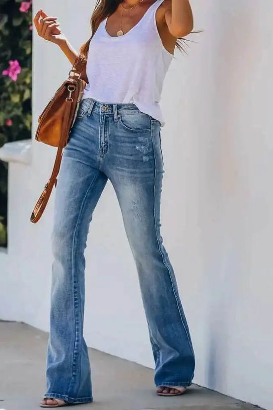 Slim Mid Waist Sexy Jeans - IVORYNN