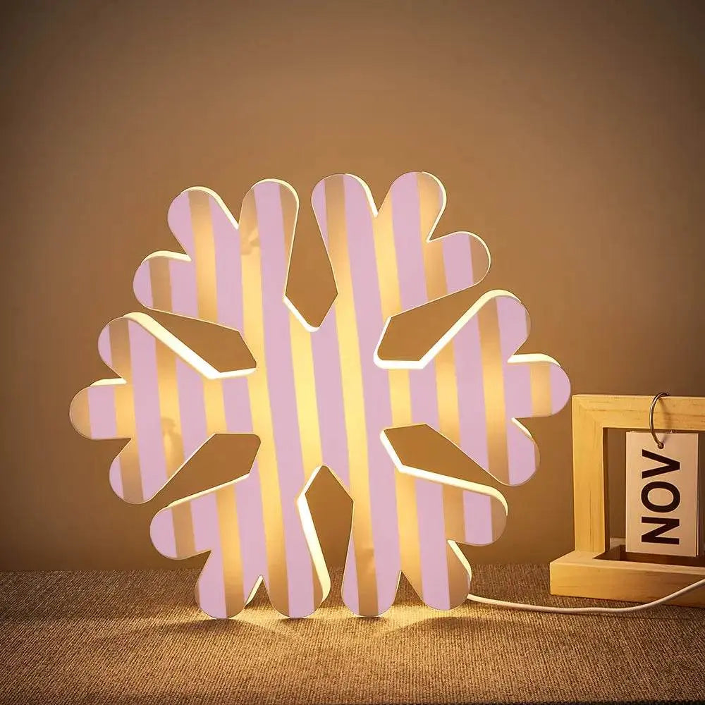 Snowflake Warm Light Night Light - IVORYNN