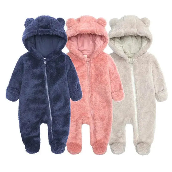 Soft Merino Plain Boy 2PCs Rompers - IVORYNN