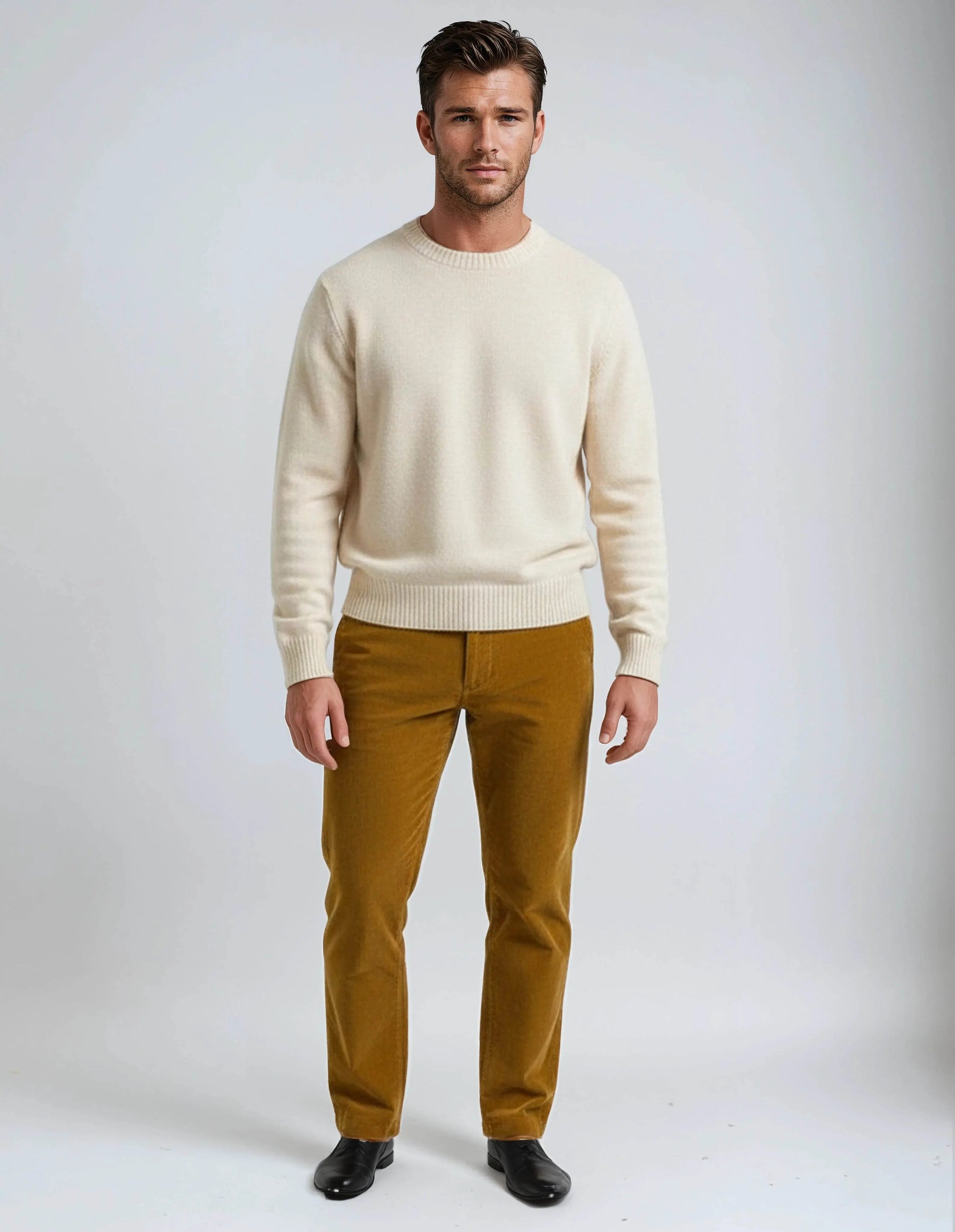 Soft Stretch Classic Albero Corduroy Pants - IVORYNN