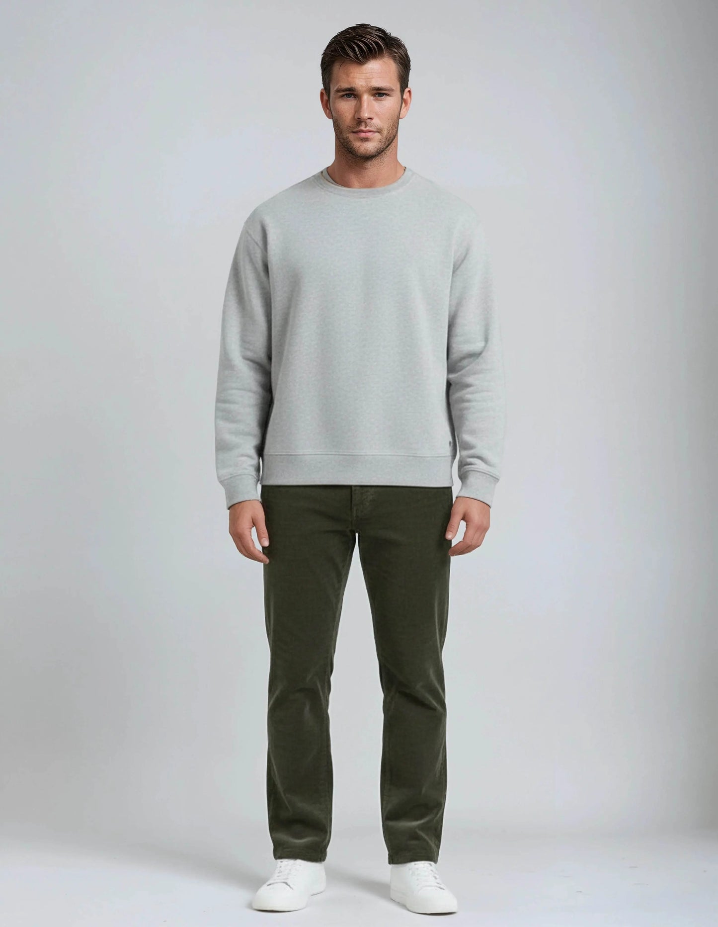 Soft Stretch Classic Hunting Green Corduroy Pants - IVORYNN