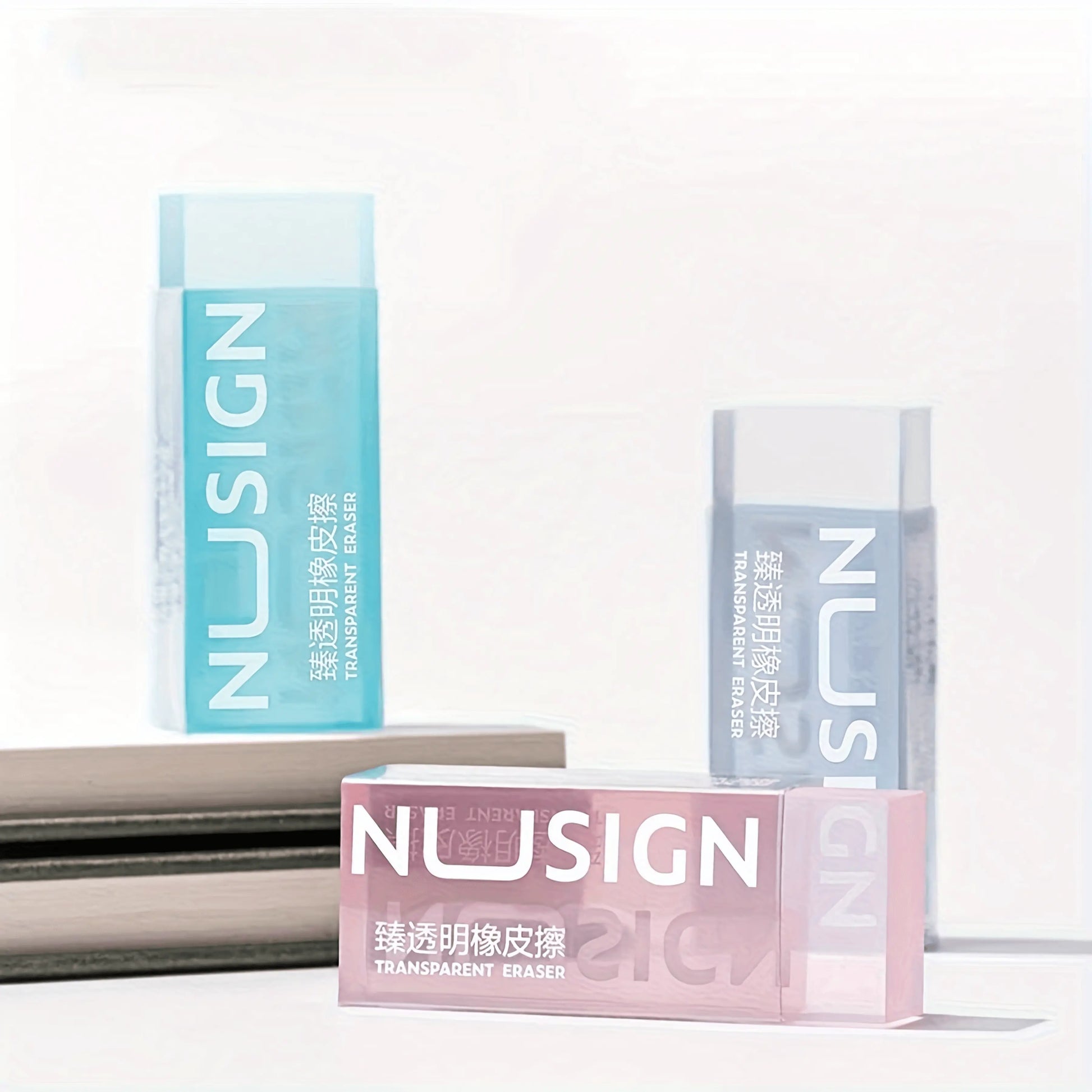 Solid Color Transparent Pencil Eraser - IVORYNN