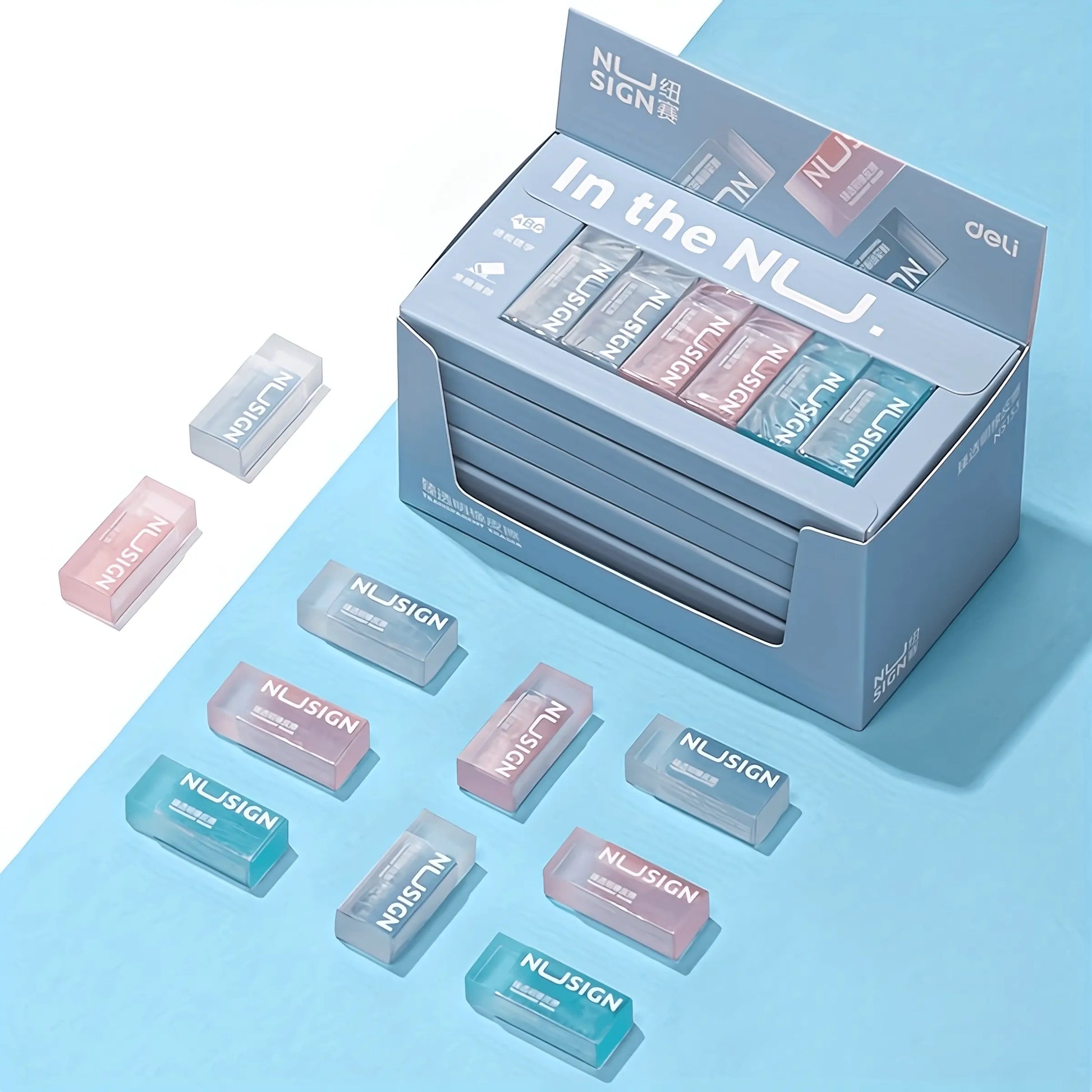 Solid Color Transparent Pencil Eraser - IVORYNN