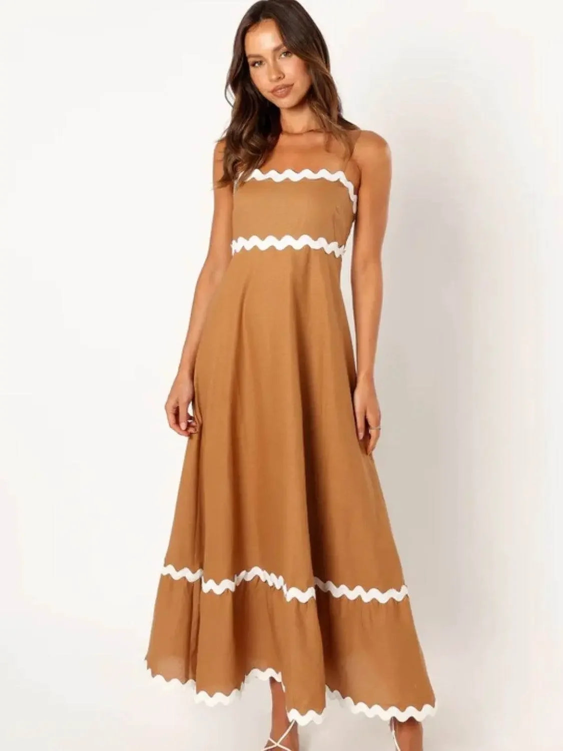 Spaghetti Strap Maxi Dress - IVORYNN