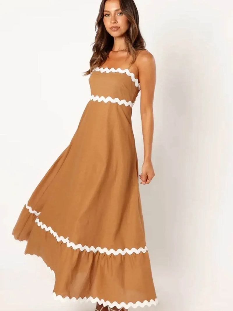 Spaghetti Strap Maxi Dress - IVORYNN