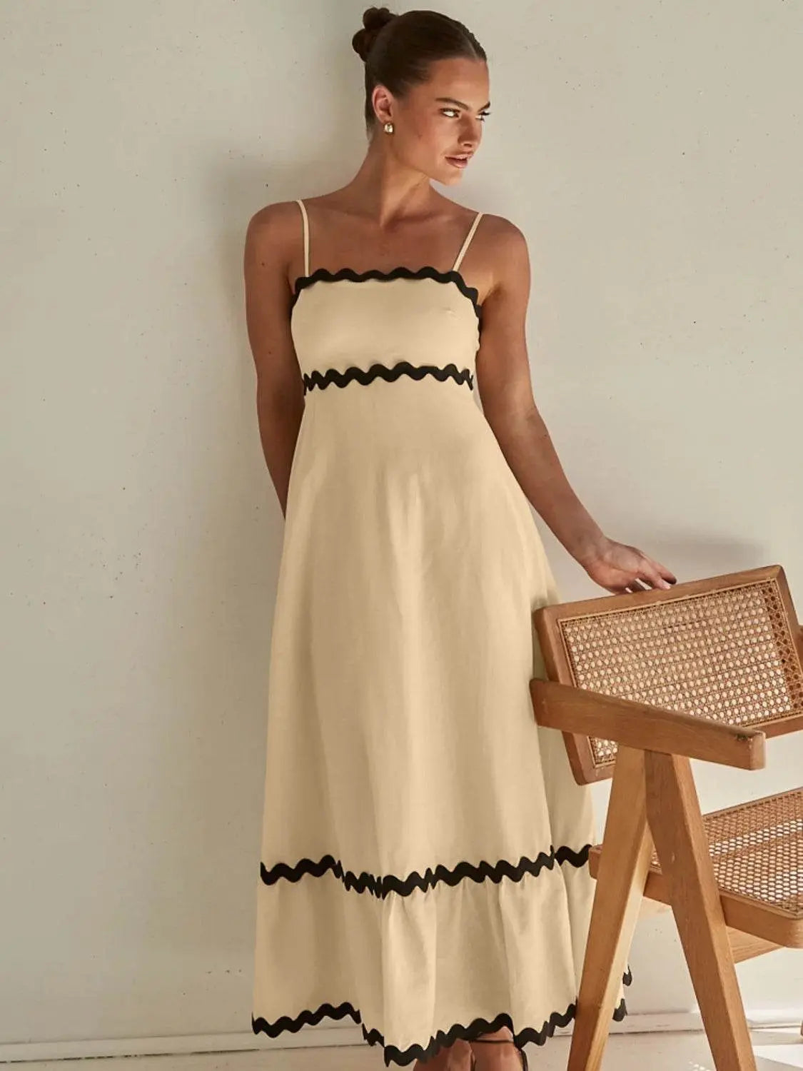 Spaghetti Strap Maxi Dress - IVORYNN