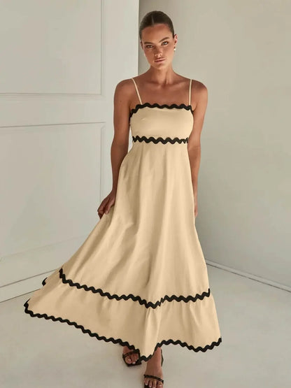 Spaghetti Strap Maxi Dress - IVORYNN
