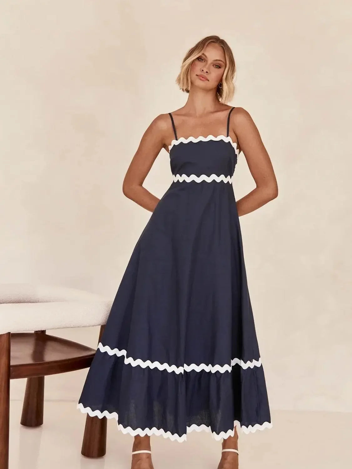 Spaghetti Strap Maxi Dress - IVORYNN