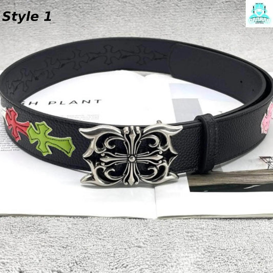 Stylish Leather Belt Collection Motifs