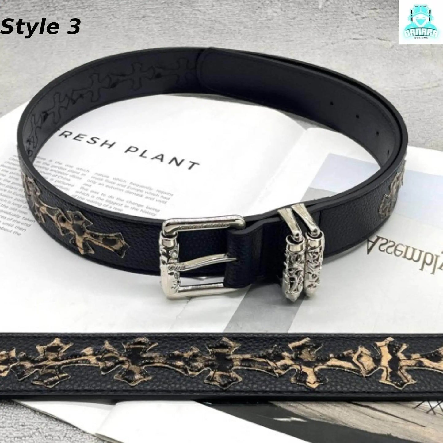 Stylish Leather Belt Collection Motifs - IVORYNN