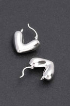 Stylish Metal Heart Earrings - IVORYNN